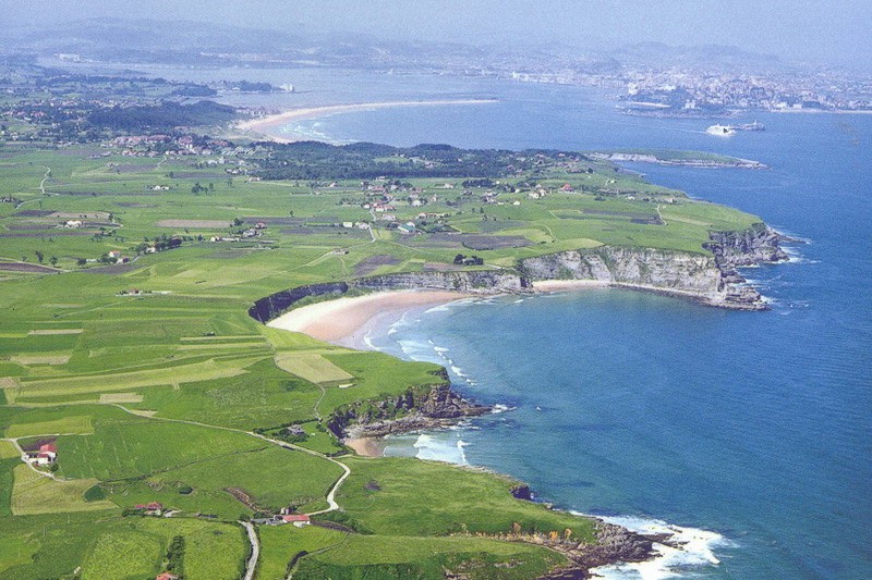 De Somo a Langre por la costa Vista Aérea Cantabria Cantabriarural