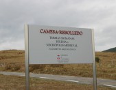 Yacimiento arqueológico Camesa Rebolledo Cartel Anunciador Cantabria Cantabriarural