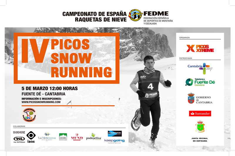 V Campeonato de España de Raquetas de Nieve IV Picos Snow Running