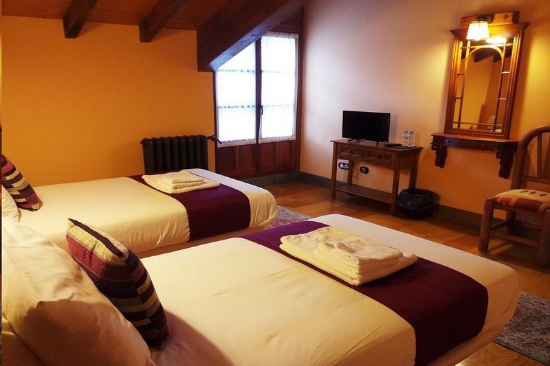 Habitación de dos camas en Posada Valle Verde